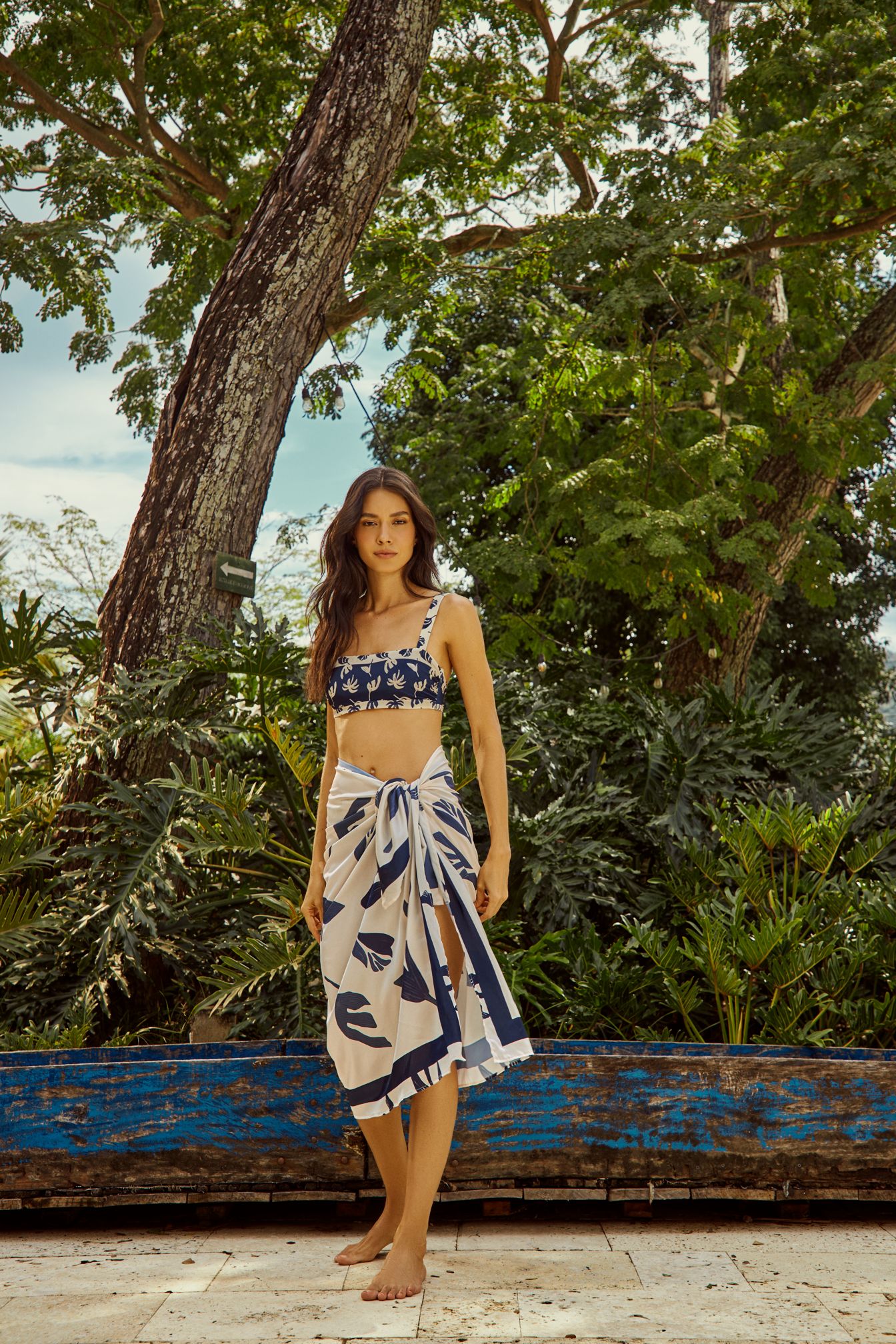 AZALEA BEACH SARONG COVER-UP